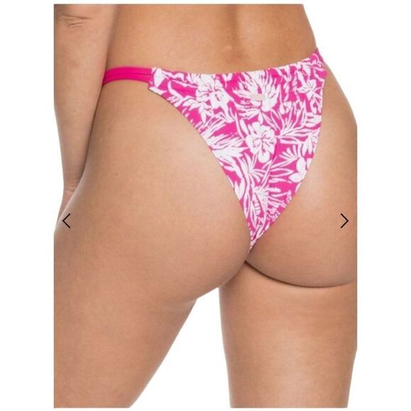 Roxy Blooming Ride Small Mini Bikini Bottoms (Size L/12) - Picture 2 of 8